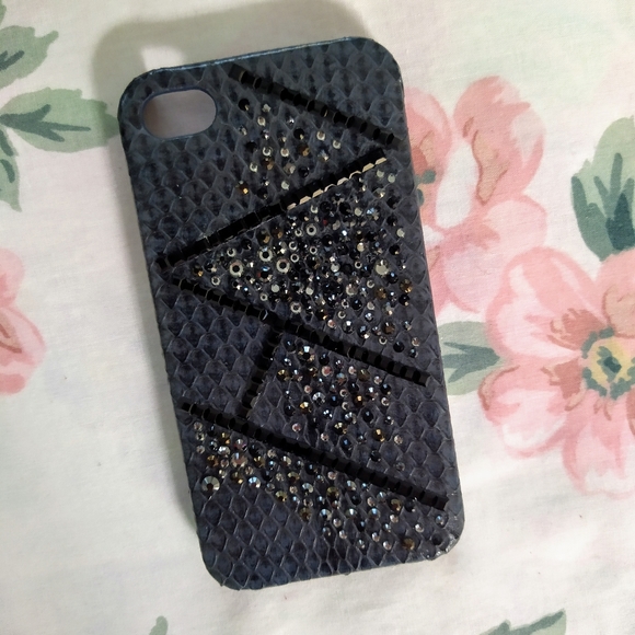 🆓 NWT Swarovski iPhone 4 4S Bejeweled Gems Case - Picture 2 of 2